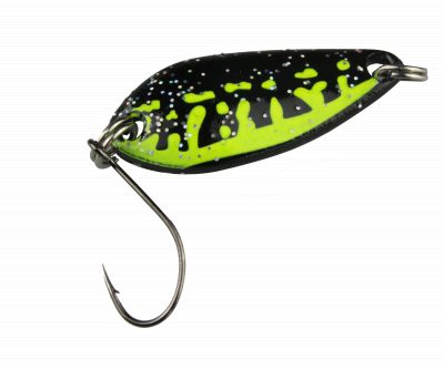 Spoon Diamond 3,8 g schwarz - chartreuse / schwarz silber glitter