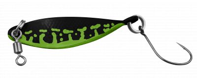 Spoon Wob 3,2 g chartreuse-schwarz m. Glitter / schwarz m. Glitter