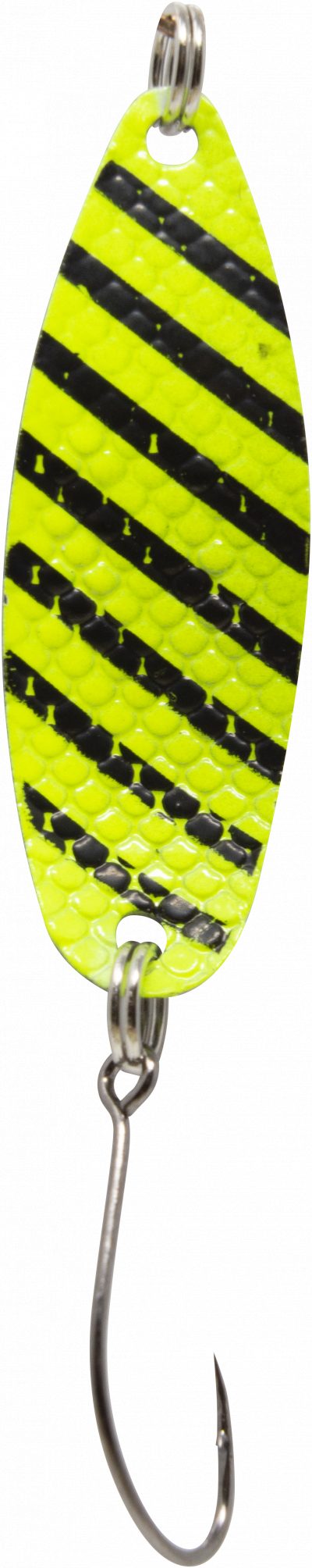 Spoon Hammer 2,4 g neon gelb schwarz / schwarz grüner Punkt