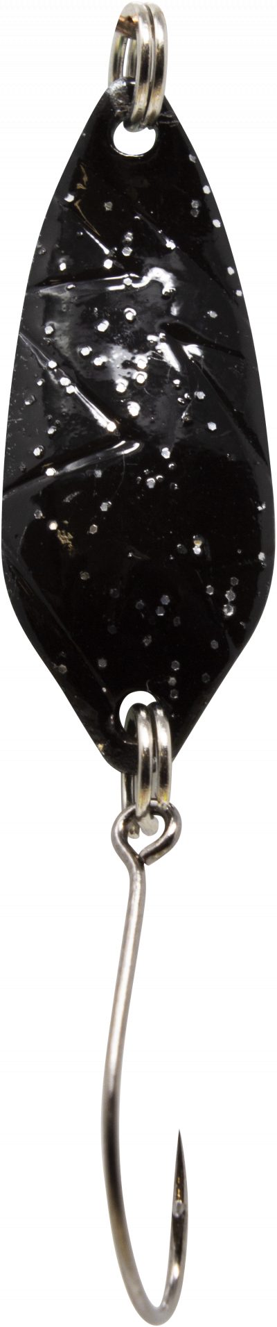 Spoon Strike 2,1 g schwarz m. Glitter / grün m. Glitter