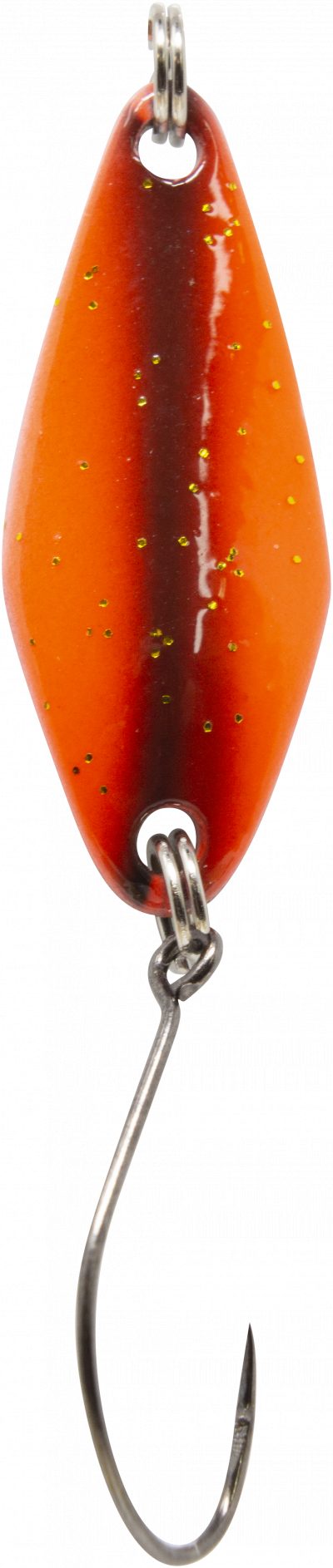 Spoon Tremo 2,3 g orange-rot m. Glitter / schwarz m. Glitter