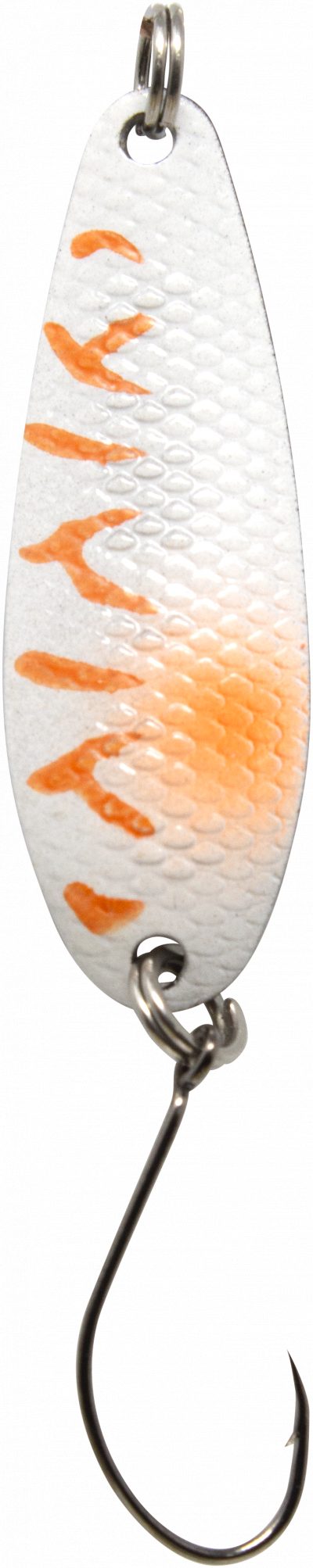 Spoon Wheel 3,6 g weiß-orange / schwarz weißer Punkt