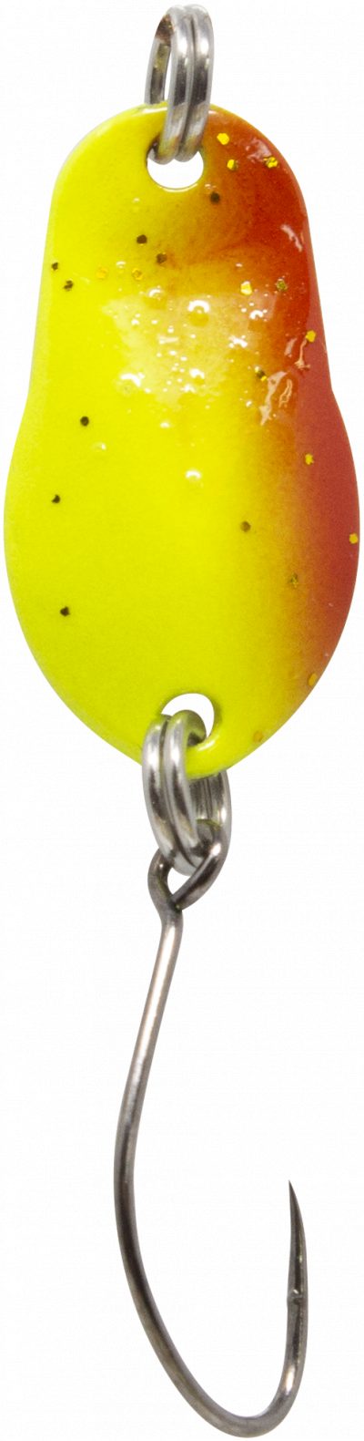 Spoon Track 0,7 g gelb-orange m. Glitter / gold
