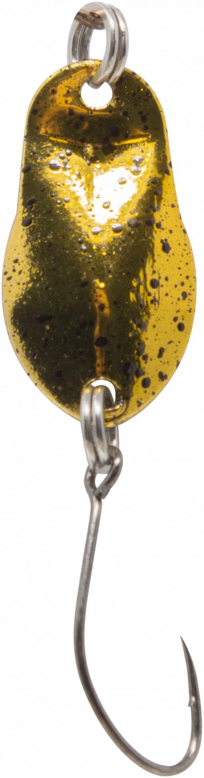 Spoon Track 0,7 g gold schwarz gepunktet / schwarz
