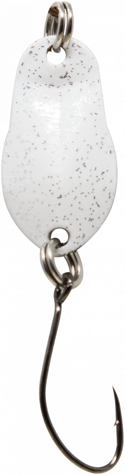 Spoon Track 0,7 g weiß m. Glitter / schwarz m. Glitter