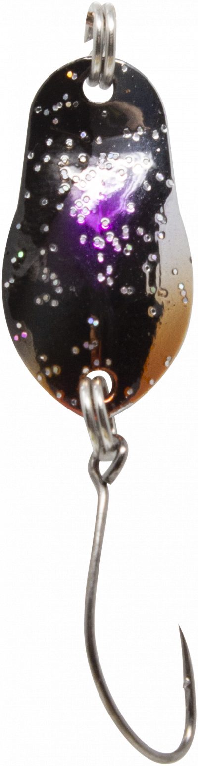 Spoon Track 0,7 g schwarz silber kupfe lila m. Glitter / silber