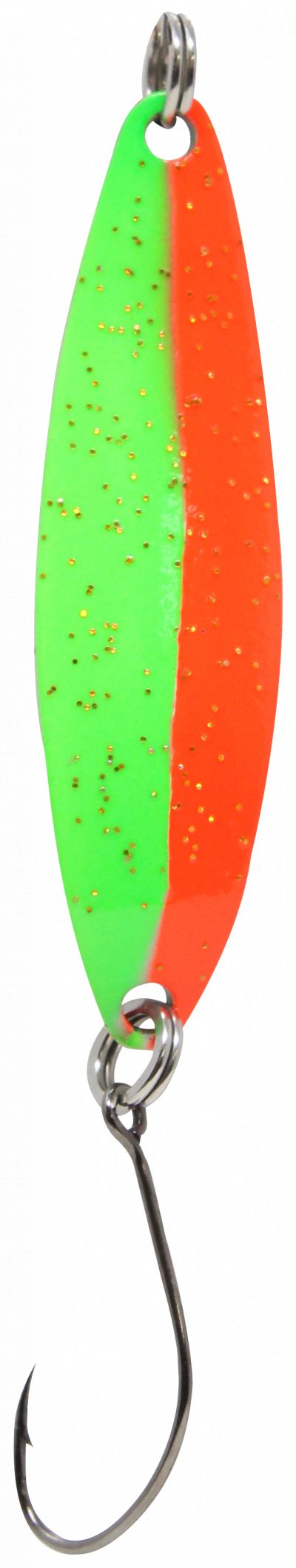 Spoon Heavy 6,5 g green /orange / black with dots