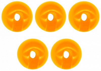 Tungsten Perle Omura geschlitzt Ø 2,8 mm fluo orange