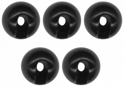 Tungsten Perle Omura geschlitzt Ø 3,3 mm schwarz