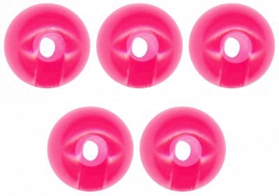 Tungsten Perle Omura geschlitzt Ø 3,8 mm fluo pink