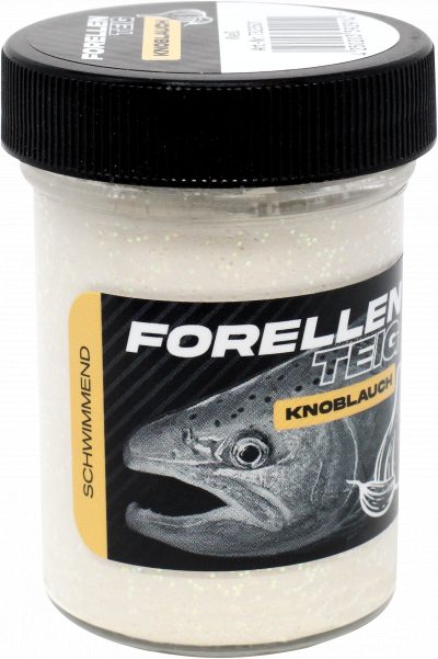 Forellenteig Knoblauch schwimmend 50 g Weiß
