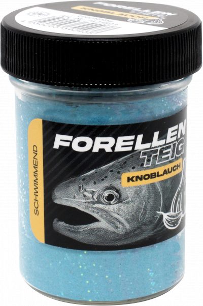 Forellenteig Knoblauch schwimmend 50 g Leuchtblau UV