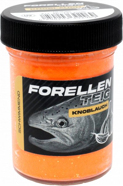 Forellenteig Knoblauch schwimmend 50 g Orange UV