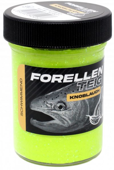 Forellenteig Knoblauch schwimmend 50 g Grashüpfergrün UV