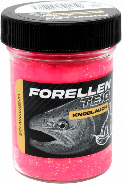 Forellenteig Knoblauch schwimmend 50 g Pink UV