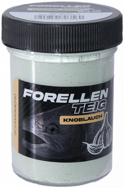 Forellenteig Knoblauch schwimmend 50 g Mintgrün