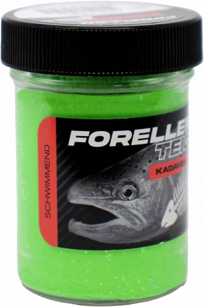 Forellenteig Kadaver schwimmend 50 g Frühlingsgrün UV