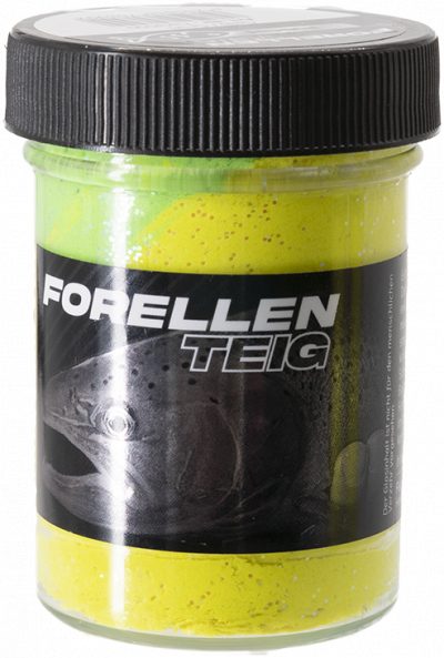 Forellenteig Fisch schwimmend 50 g Gelb/Grün