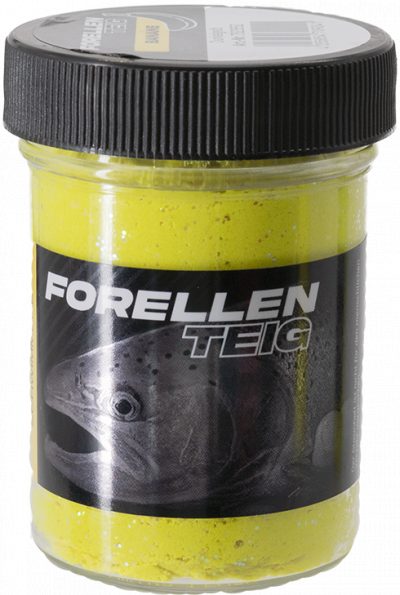 Forellenteig Banane schwimmend 50 g Dunkelgelb