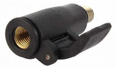 Schnellwechseladapter schwarz mit Clip