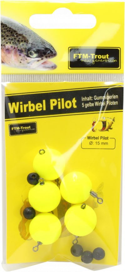 Wirbel Pilot gelb 15 mm