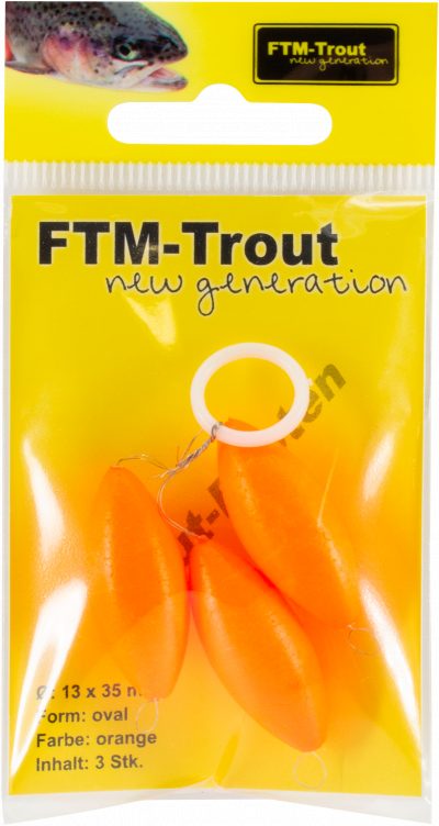 Pilot oval Big orange 13 x 35 mm Inh. 3 Stk.