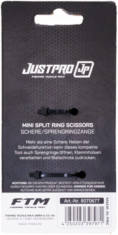 JustPro Mini Split Ring Scissors - Schere/Sprengringzange