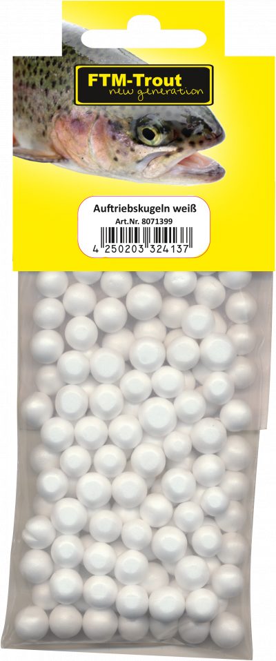 Auftriebskugeln weiß Tüte