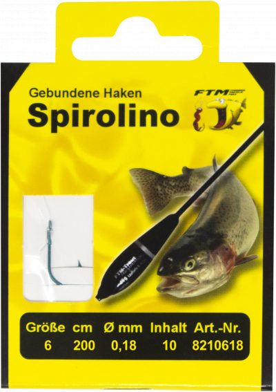 Haken geb. Spirolino  06 Ø 0,18 mm Inh. 10 Stk.
