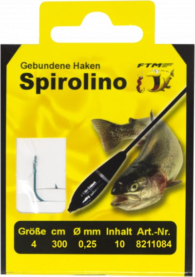 Haken geb. Spirolino  4 Ø 0,25 mm Inh. 10 Stk.