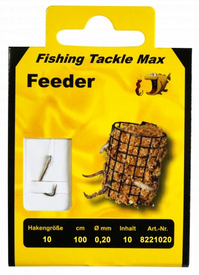 Haken geb. Feeder  10 Ø 0,20 mm Inh. 10 Stk.
