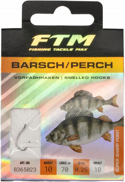 Vorfachhaken Barsch 10 Ø 0,25 mm Inh. 10 Stk.
