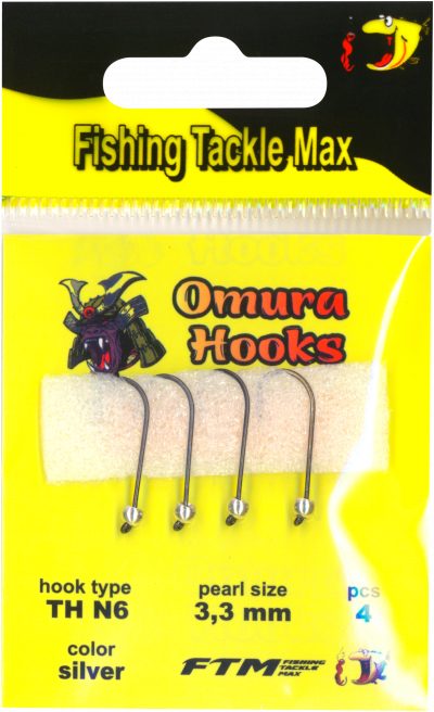 Omura Hook TH N6 silver 3,3 mm 0,34 g 4 Stk.