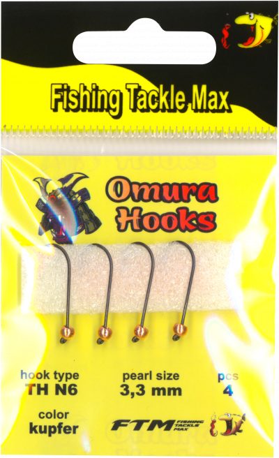 Omura Hook TH N6 kupfer 3,3 mm 0,34 g 4 Stk.