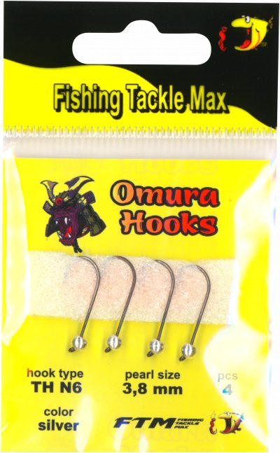 Omura Hook TH N6 silver 3,8 mm 0,53 g 4 Stk.