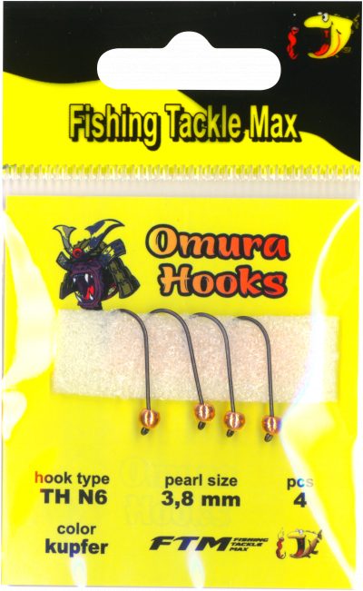Omura Hook TH N6 kupfer 3,8 mm 0,53 g 4 Stk.