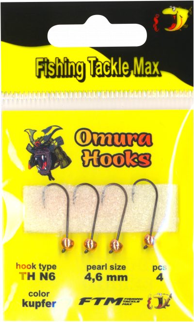 Omura Hook TH N6 kupfer 4,6 mm 0,76 g 4 Stk.