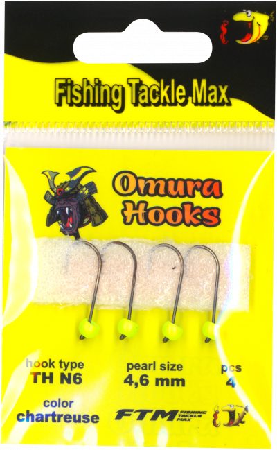 Omura Hook TH N6 chartreuse 4,6 mm 0,76 g 4 Stk.