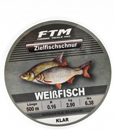 Zielfischschnur mono Weissfisch klar Ø 0,16 mm 500 m