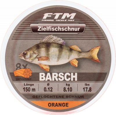 Zielfischschnur geflochten Barsch orange Ø 0,12 mm 150 m