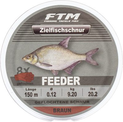 Zielfischschnur geflochten Feeder braun Ø 0,12 mm 150 m