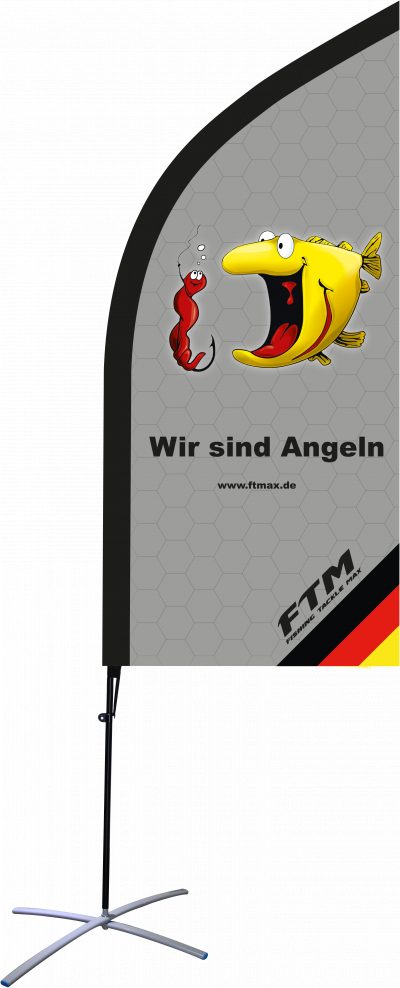 FTM Beach Flag EVO grau  2,09 m
