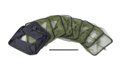 Quadratischer Setzkescher mit gummiertem Netz, 4m
