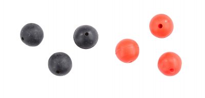 MK Adventure Gummiperlen rot und schwarz gemischt 8mm