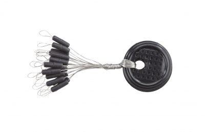 MK Adventure Schnurstopper, lang, schwarz, 8mm