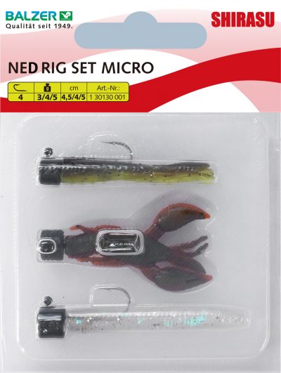 Micro Ned Rig Set, 4,5cm, 3g, 4g, 5g