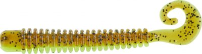 Shirasu Street Curly Paddler, 6,5cm, Green Pumpkin
