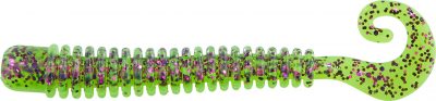 Shirasu Street Curly Paddler, 6,5cm, Purple Chartreuse