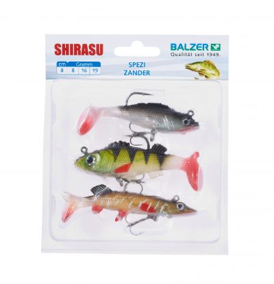 Shirasu Zielfisch-Set Zander 8cm