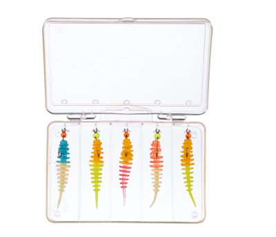 Trout Collector Sortiment mit Tungstenhaken Mix 3 Knoblauch 5cm